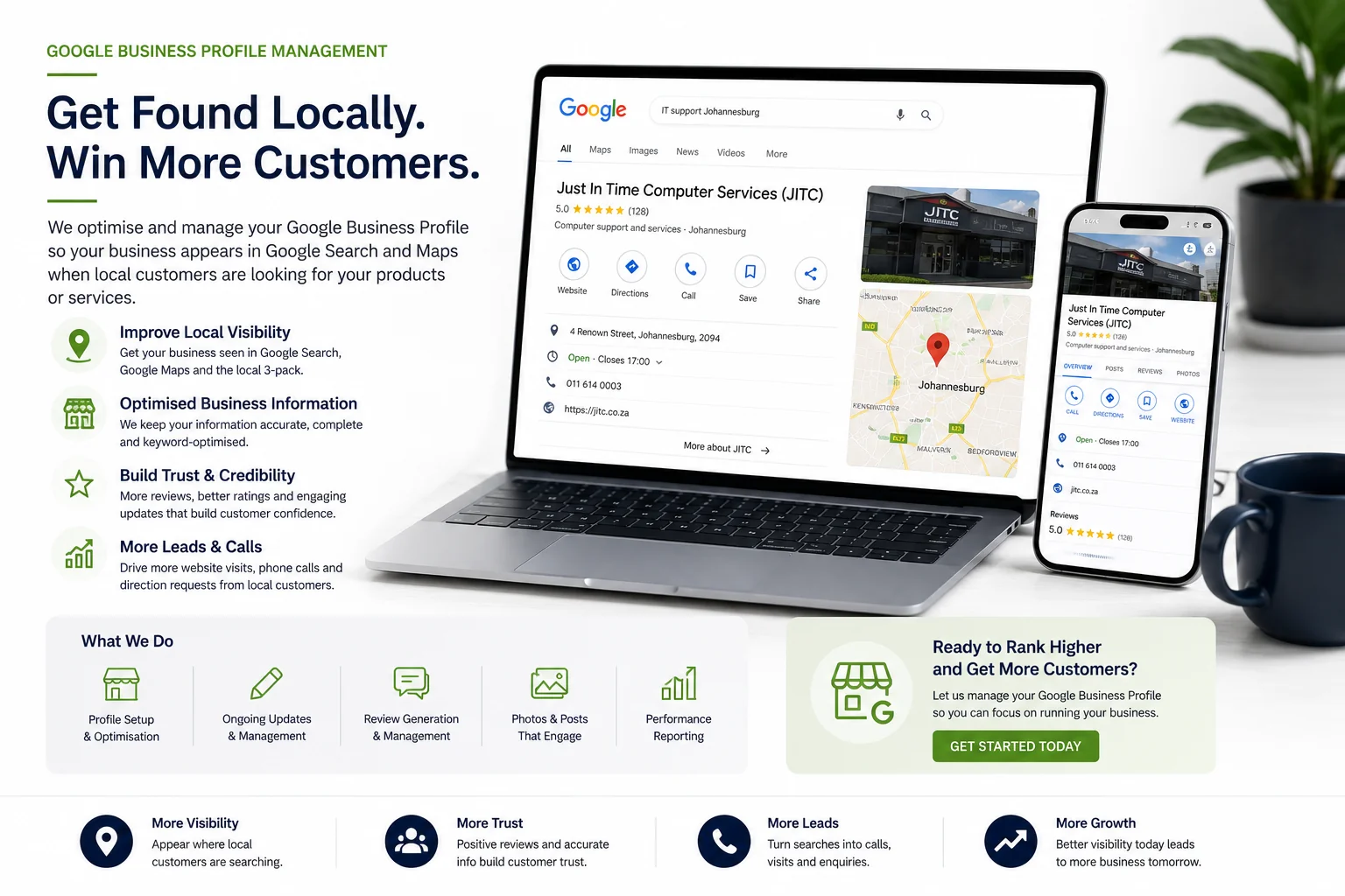 Google Business Profile management for Johannesburg businesses